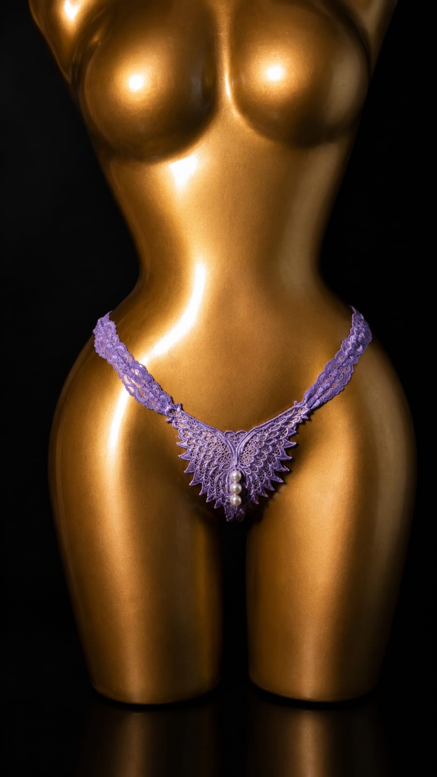 Elegant Lace Thong Panty